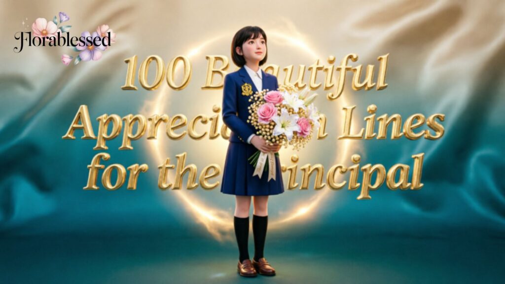 Beautiful Lines for the Principal