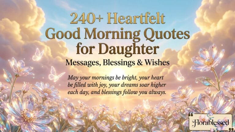 Good Morning Quotes for Daughter