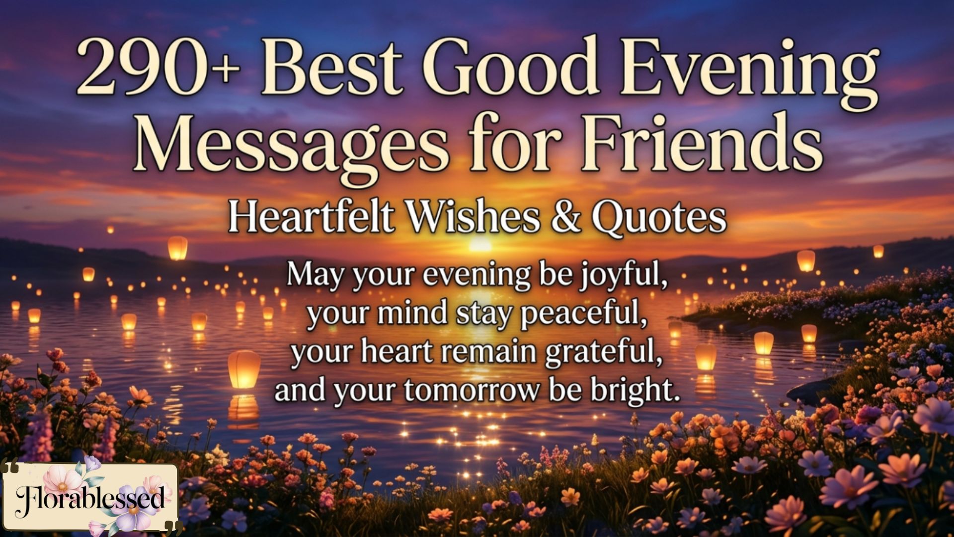 Good Evening Messages for Friends