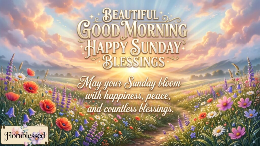 Good Morning Sunday Blessings