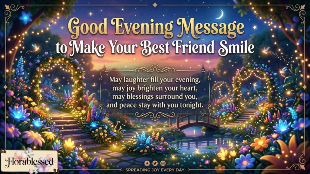 Good Evening Messages for Friends