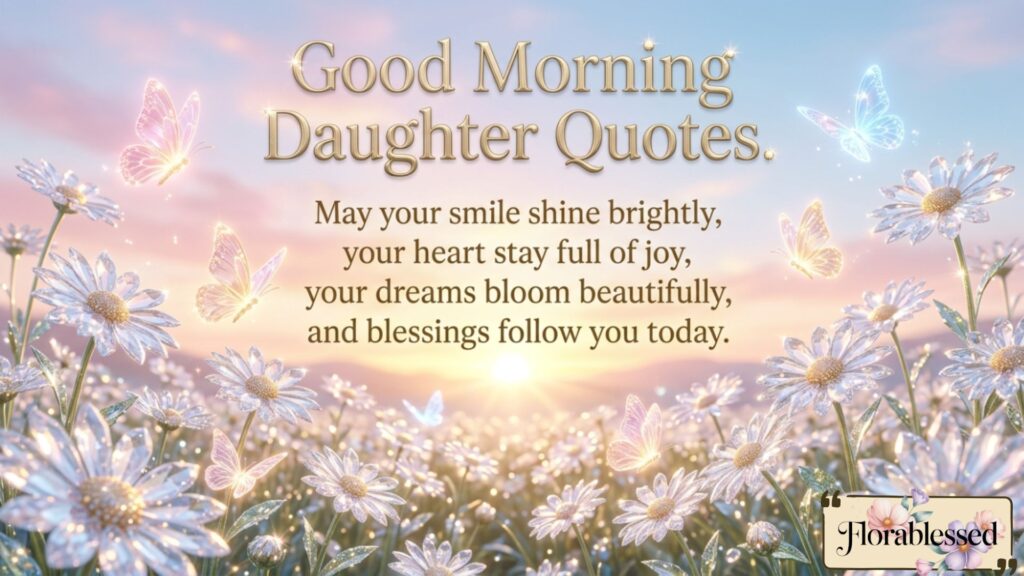 Good Morning Quotes for Daughter