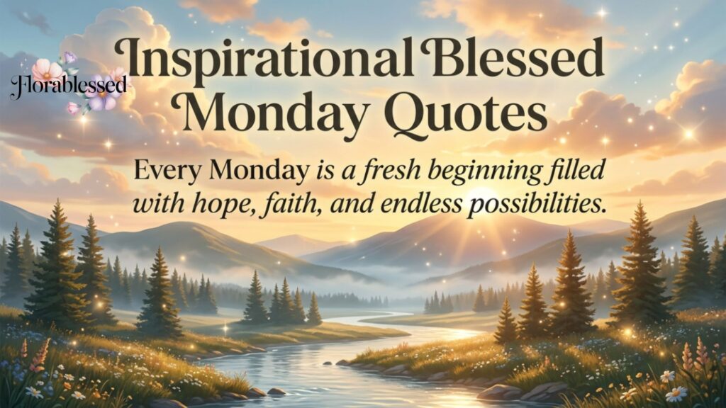 Good Morning Monday Blessings