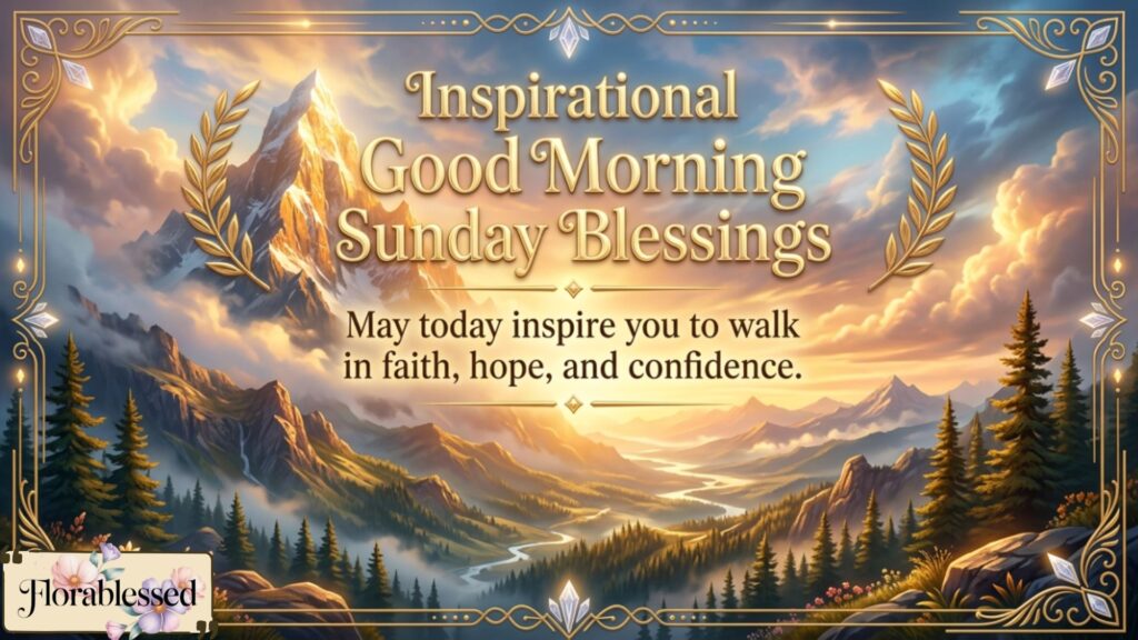 Good Morning Sunday Blessings