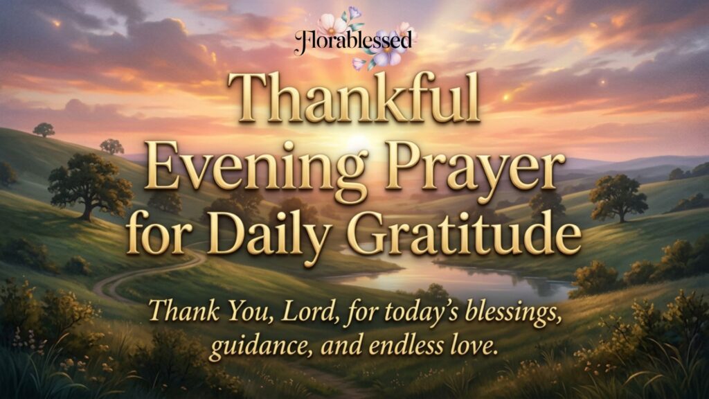 Thankful Evening Prayer