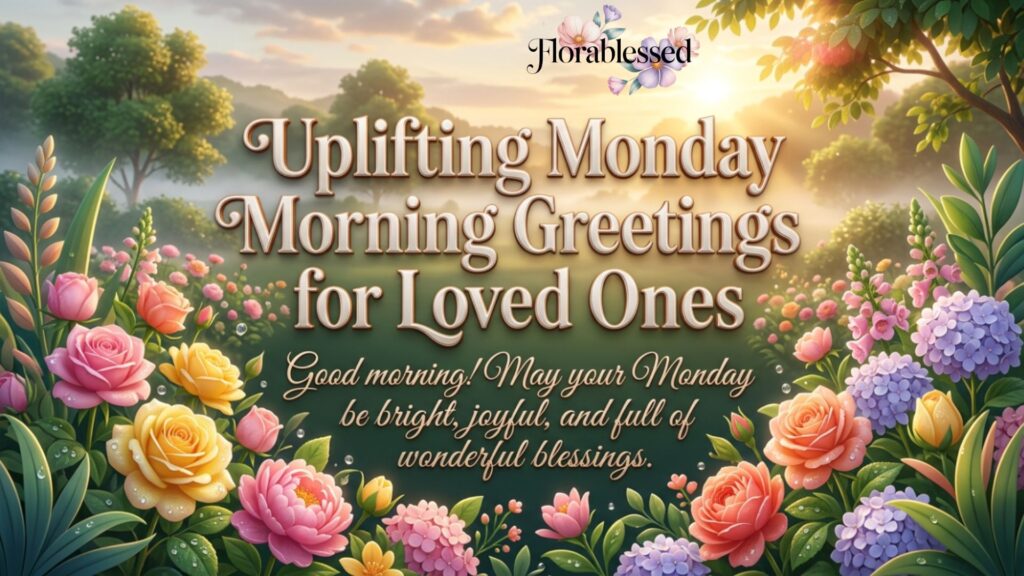 Good Morning Monday Blessings
