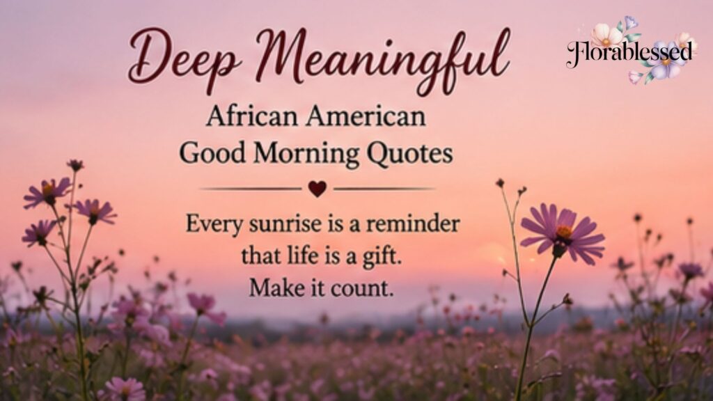 African American Good Morning Quotes