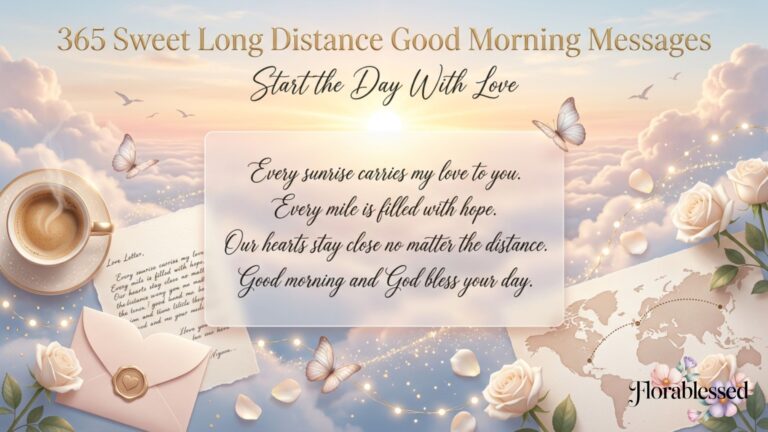 Long Distance Good Morning Messages
