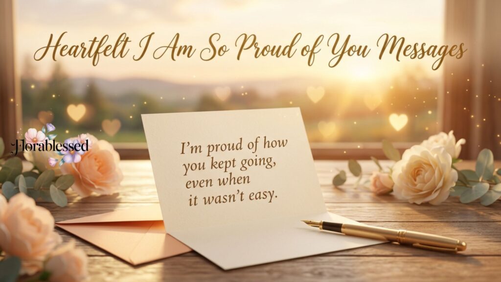 I Am So Proud of You Messages