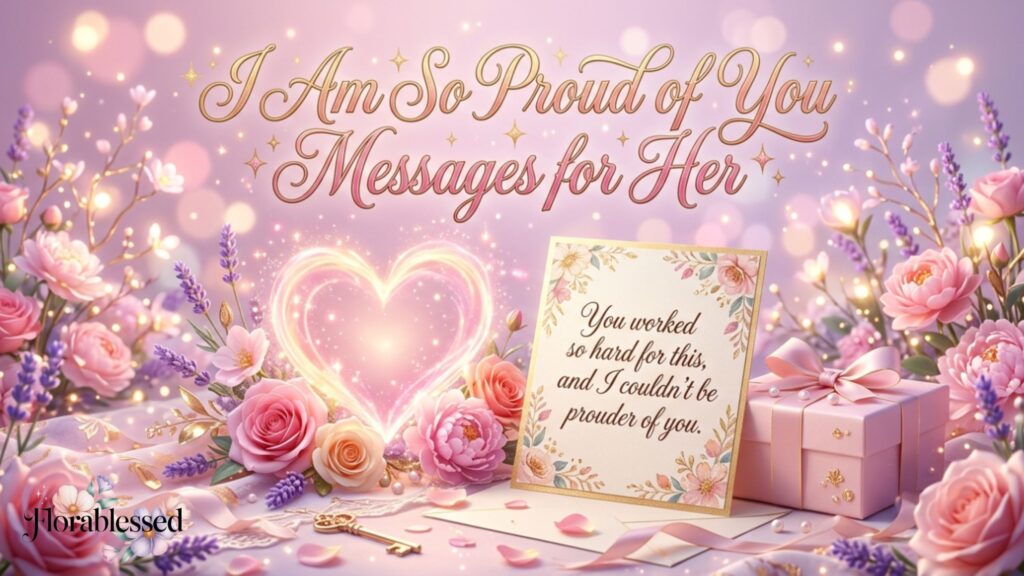 I Am So Proud of You Messages